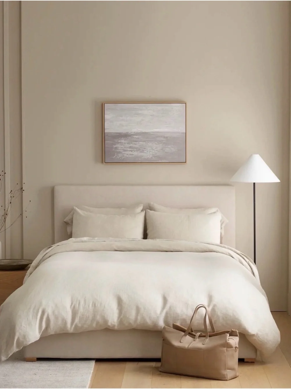 Quince European Linen Duvet Cover Set | Full/Queen | Natural Chambray